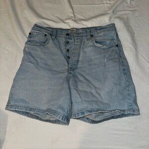 Abercrombie & Fitch Blue Dad Jean Shorts